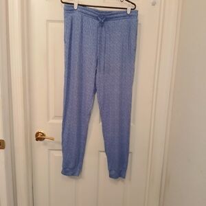 EUC Just Be... Athleisure Ribbed Joggers Women's Size L Light Blue